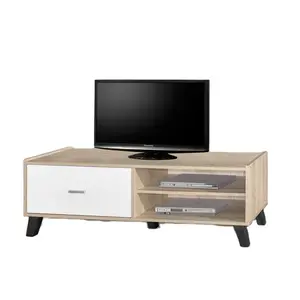 客厅家具中密度纤维板电视柜带储物和抽屉TV4603现代设计低价