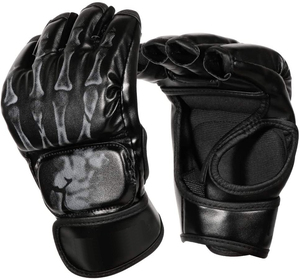 Oferta Súper Septiembre: Guantes de Boxeo MMA con Protección para Muñecas y Nudillos, Material de Cuero, para Exteriores, Medios Dedos/Sin Dedos - Product Image 1