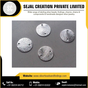 Vente en gros de plaques rondes en argent sterling de 12 mm de la meilleure qualité, en vrac - Product Image 4