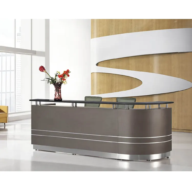 Fashion modern China factory manufacture retail shop cash counter table reception desk design with high quality for sale