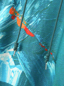 Sudadera con capucha larga con estampado de sublimación y efecto de gotas de tinta, Sudadera con capucha de alta calidad ecológica para mujer - Product Image 6