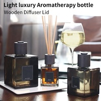 Verre de diffuseur vide de qualité supérieure, accessoires pour voiture, contenant avec couvercle, vaporisateur de luxe
