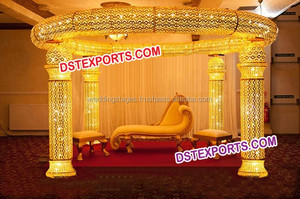 เสาคริสตัลทรงขวดแต่งงาน,เสาคริสตัลสำหรับตกแต่งเวทีงานแต่งงานแบบโบราณ - Product Image 2