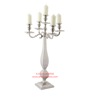 Flower Bowl Gold Embossed Metal Candelabra 4-<b>Candle</b> Eco-Friendly Pillar Shape for Wedding Centerpieces Home/Hotel Decoration - Product Image 4