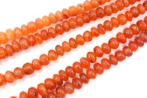 Meilleure qualité 10 pouces Long brin naturel cornaline pierre précieuse perles rondelles lisses fabricant en gros véritable haute qualité - Product Image 3