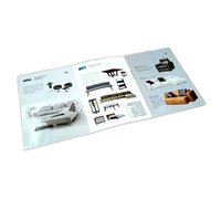 Impresión de libros personalizada Folleto doblado Encuadernación Venta al por menor Folleto Folletos Papel offset Cartón corrugado Tablero dúplex