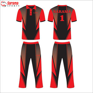 2026 impression sublimée personnalisée hommes nouveau Design vêtements de sport Cricket uniformes en gros Polo et pantalon - Product Image 3