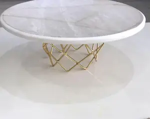 Nouveauté support en métal en laiton support à gâteau assiette à gâteau pour gâteau servant dans les événements d'anniversaire, etc. - Product Image 4