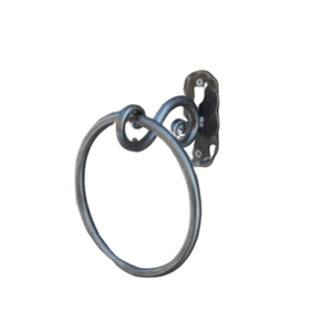 Metal Wire Wall Mounted Bathroom Towel Holder Modern Stylish Elegant Customized logo Wrought Iron Half Round Forged Towel Ring - Product Image 3