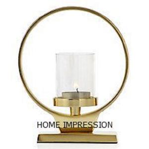 Dernière conception or décoratif métal luxe bougeoir au sol bougeoirs en métal debout design unique décoration unique - Product Image 3