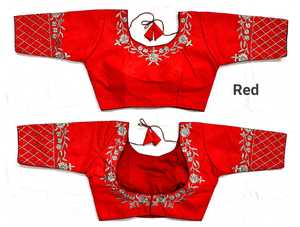 Nouveau dernier tenue décontracté Phantom soie lourde broderie travail Blouse femmes indiennes porter prêt à porter meilleur prix en gros Surat ethnique - Product Image 3