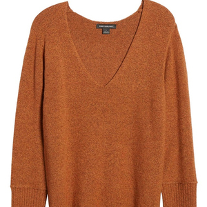 เสื้อสเวตเตอร์คอวีถักแขนยาวลำลองของผู้หญิงเสื้อกันหนาวมาใหม่ฤดูใบไม้ผลิฤดูใบไม้ร่วง - Product Image 4