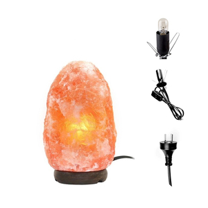 Pink Himalayan Salt Lamp with <b>Dimmer</b> Switch Carved Design Organic Material Impex Pakistan - Product Image 5