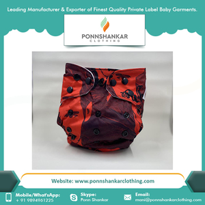 Couche-culotte élégante en tissu pour bébé, lavable, réutilisable, vente en gros, - Product Image 6