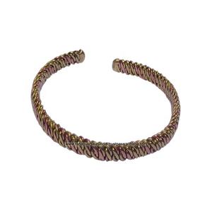 Handmade Vintage Unisex Copper <b>Bracelet</b> Adjustable Open Cuff Bangle with <b>Healing</b> Energy Fashionable Vintage Style - Product Image 1