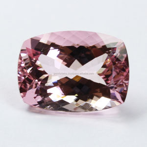 Rosa melocotón rectángulo corte Natural morganita suelta piedra preciosa boda compromiso DIY joyería hacer uso piedras sueltas OEM - Product Image 2