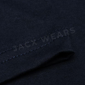 Camiseta deportiva sin costuras de poliéster/algodón de punto ajustada personalizada para hombre - Product Image 5