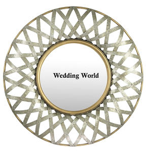 Miroir mural décoratif de qualité supérieure, fait à la main, vente en gros, miroir de couleur personnalisée, vente chaude, miroir en fil de fer - Product Image 3