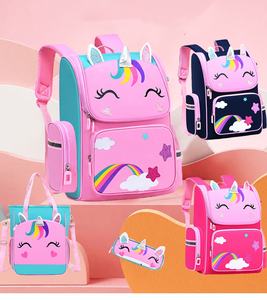 Mochila escolar de Anime para niñas, en 3D <span class=keywords><strong>Bolsa</strong></span> Escolar de dibujos animados, impermeable, nueva versión - Product Image 2