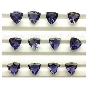 5mm Trillion Cut <b>Natural</b> IOLITE Wholesale Factory Price High Quality Faceted Loose Gemstone Per Piece | <b>NATURAL</b> IOLITE | - Product Image 2