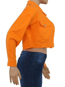 Chaqueta vaquera personalizada para mujer, nuevo estilo, OEM, gran oferta, 2022 - Product Image 3