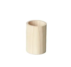 Одиночный деревянный держатель для ручек, лучший полированный ручной работы для офиса и столешницы, декоративный предмет, Лидер продаж