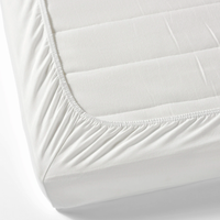 Drap-housse de lit ajusté 142 TC 100% coton, simple et élastique, pour hôtel, hôpital, vente en gros