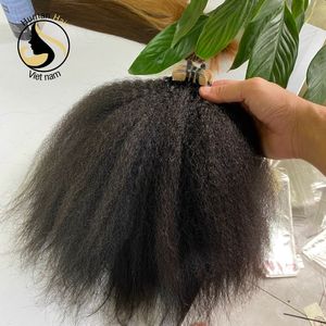 Extensiones de cabello virgen brasileño negro Natural 100%, cinta recta Yaki de alta calidad en cabello humano - Product Image 1