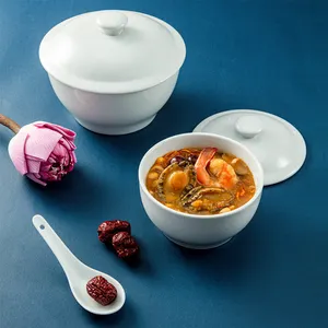 OEM Style Keramik schale mit Deckel Salats ch üssel Küche Kochen Backform Mikrowelle Mini Suppen tasse vom vietnam ischen Hersteller