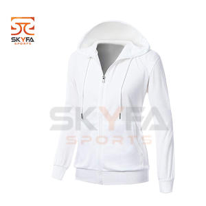 Custom Oversized Zipper Women's Hoodie Fitted Pocket Hoodies Sweatshirts With Custom Logo Plain Hoodie - Product Image 2