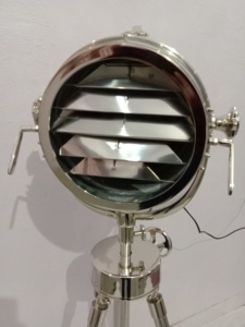 Projecteur en acier chromé Nickel projecteur Focus lampadaire trépied en acier - Product Image 5