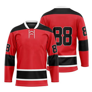 Camiseta de Hockey sobre Hielo Personalizada al por Mayor, Nuevo Diseño, Impresión Digital de Alta Calidad, 100% Poliéster, Logotipo Personalizado, Ropa Deportiva Unisex para Adultos - Product Image 6