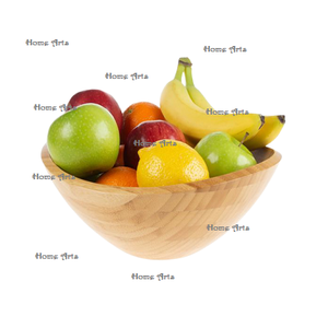 Latest design <b>wooden</b> <b>fruits</b> bowl superior quality brown color chocolates serving bowl from manufacturer in india - Product Image 1