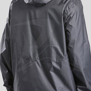 Veste de pluie décontractée à capuche zippée sur le devant pour hommes de grande taille vente en gros de vêtements d'extérieur imperméables multicolores de nouveau style pour l'hiver - Product Image 4