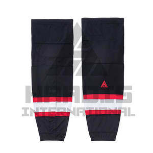 Calcetines de hockey sobre hielo sublimados de diseño personalizado baratos Calcetines de hockey sobre hielo con logotipo de equipo de impresión de 100% poliéster | Calcetines de hockey sobre hielo para hombres - Product Image 1