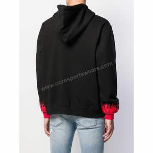 Sweat à capuche 100% coton pour hommes le plus vendu nouveau design imprimé par sublimation unie vêtements de rue pour l'hiver prix bon marché - Product Image 2