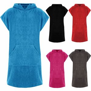 Cotton Swim Changing <b>Towel</b> Beach Adult Changing Robe <b>Towel</b> <b>Poncho</b> With Hooded Bathrobe Bath Wetsuit Changing <b>Towel</b> for Swimming - Product Image 6