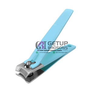 Nouveauté : Coupe-ongles professionnel en acier inoxydable avec revêtement en poudre bleu ciel de qualité supérieure, personnalisable avec votre logo, durable et pratique. - Product Image 6
