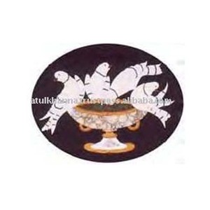 มือตกแต่งพิเศษหินอ่อนฝังตารางด้านบน - Product Image 1