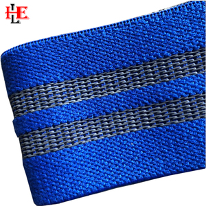 Venta al por mayor 2024 Color personalizado antideslizante alta elasticidad Fitness ejercicio poliéster tela cadera círculo glúteos bandas de resistencia botín - Product Image 4
