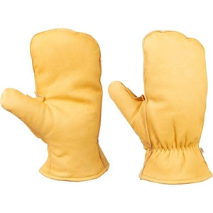 Mitaines pour femmes en cuir de mouton doublées de fourrure pour l'hiver - Product Image 1