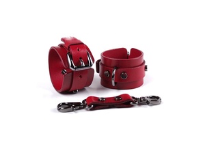 Vrai Cuir BDSM Adulte Jouets Kits D'outils Bondage En Cuir Véritable Menottes Cheville Fouets Retenue DRE-0007 - Product Image 6