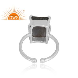 ง่ามเซ็ตแหวนเงินแข็งปรับได้สำหรับเด็กผู้หญิง,แหวนหินลาบราดอไรต์แข็งแรงทนทานขายส่งเครื่องประดับ - Product Image 5