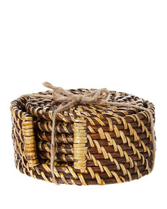 Posavasos de ratán al por mayor con posavasos redondo de ratán de concha para utensilios de cocina 1 cm hecho a mano - Product Image 3