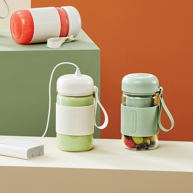 Portable Blender Glass Smoothie Blender to Go Personal Blender Protein Shaker