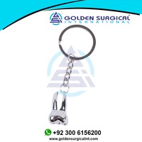 Llavero con Dientes Personalizados, Decoración para Dentistas, Modelo de Diente de Acero Inoxidable, Regalo para Clínica Dental, Impresión Láser al por Mayor