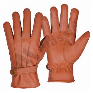 Guantes de vestir de cuero auténtico de alta calidad para hombre, guantes de invierno para conducir, cómodos y suaves para uso diario, esquí, trabajo diario - Product Image 1