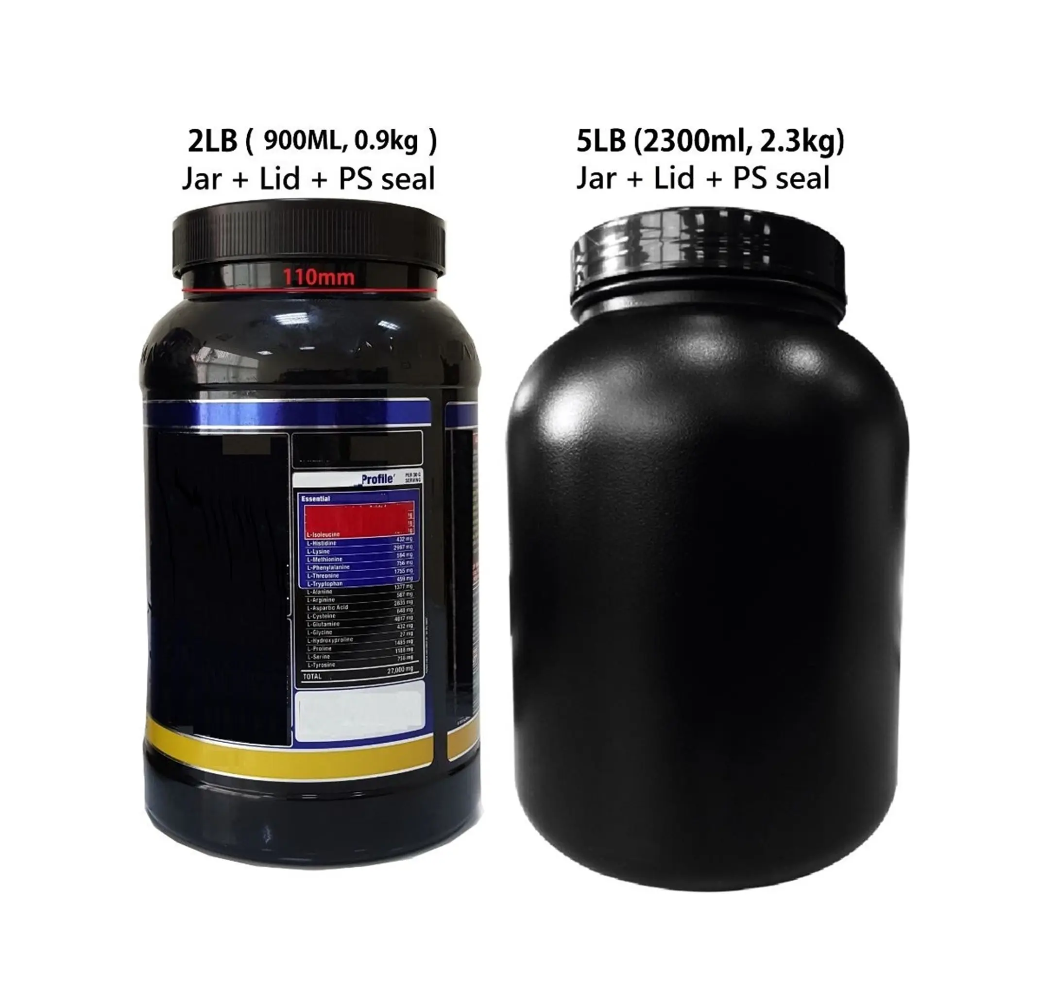 Протеиновый порошок, упаковка 5 фунтов, пластиковая банка, бутылка