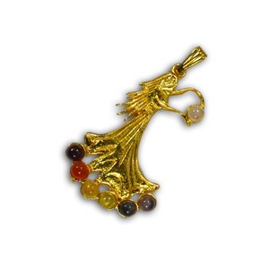 Meilleur rapport qualité-prix pour les pendentifs chakra en laiton doré : Pendentifs chakra en laiton doré à vendre - Product Image 1