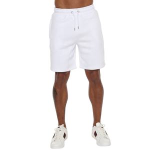 Maazin Sports Men's <b>White</b> Cotton Joggers Fleece <b>Shorts</b> New Casual Workout Sport Pant with Solid Pattern - Product Image 1